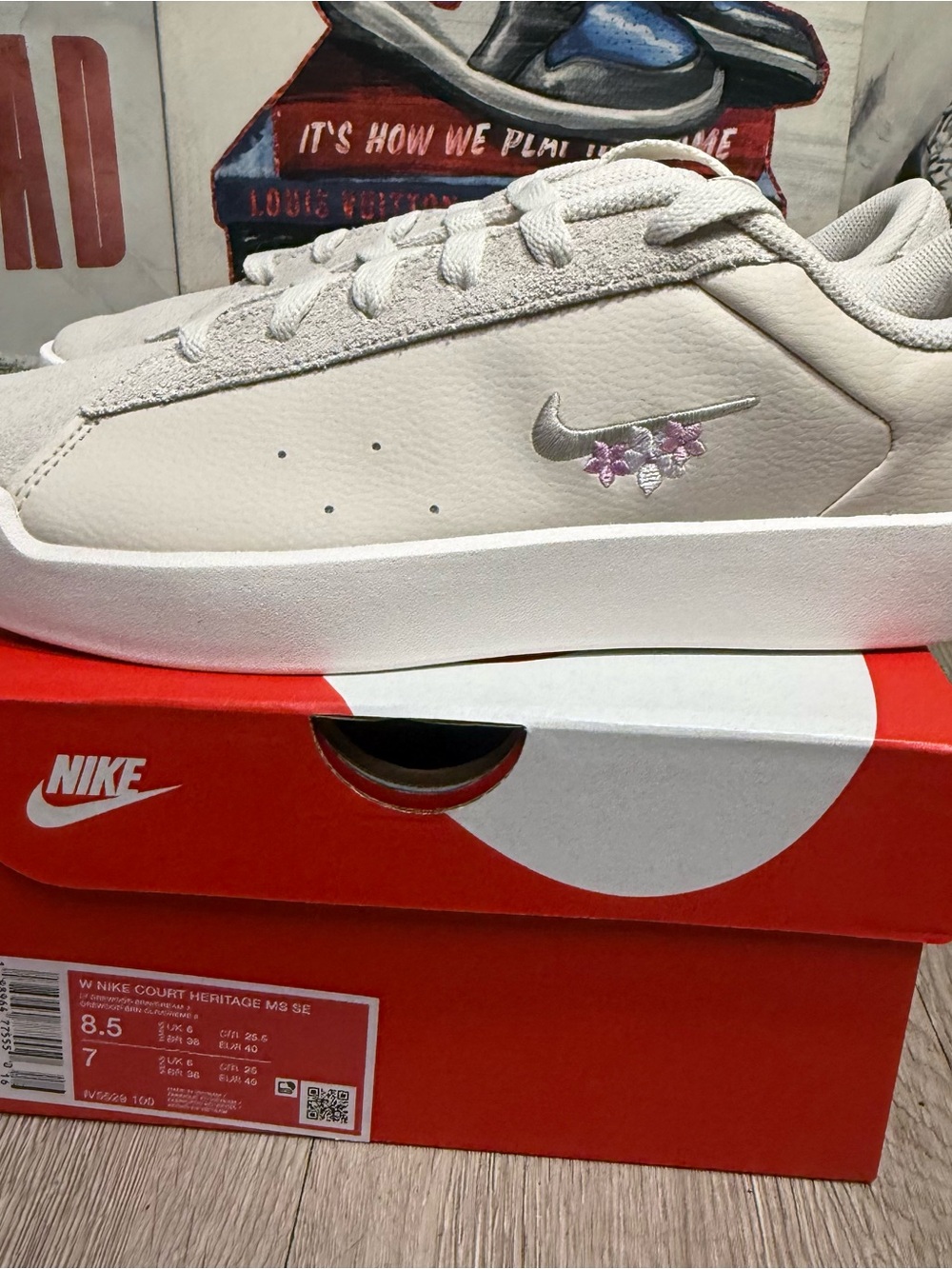 New Nike Court Heritage SE Light Orewood Brown IV5529-100 Women Size 7, 8.5